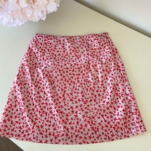 Princess Polly Mini Skirt, US size 4, Blush Pink/Red